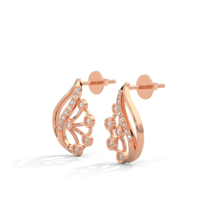 lab grown diamond | moissanite Jewellery Rosetta Lab Grown Diamond OR Moissanite Earrings by Rabbito Jewels