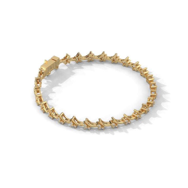lab grown diamond | moissanite Jewellery Dewdrop Lab Grown Diamond OR Moissanite Bracelet by Rabbito Jewels