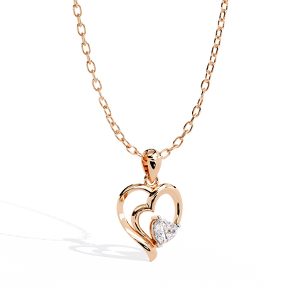 lab grown diamond | moissanite Jewellery Stunning Heart Love Lab Grown Diamond OR Moissanite Pendant by Rabbito Jewels