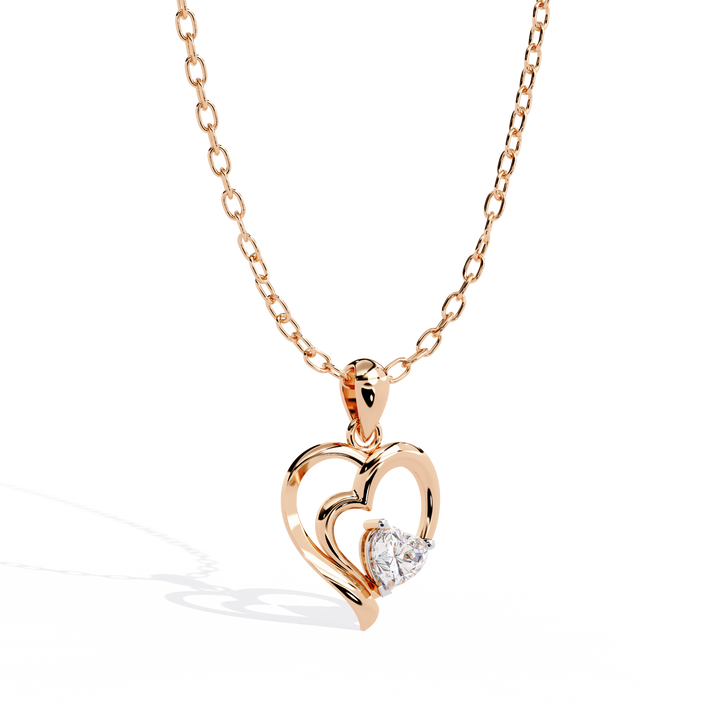 lab grown diamond | moissanite Jewellery Stunning Heart Love Lab Grown Diamond OR Moissanite Pendant by Rabbito Jewels