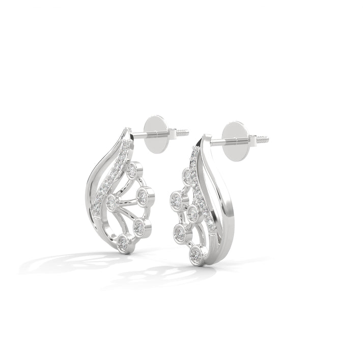 lab grown diamond | moissanite Jewellery Rosetta Lab Grown Diamond OR Moissanite Earrings by Rabbito Jewels