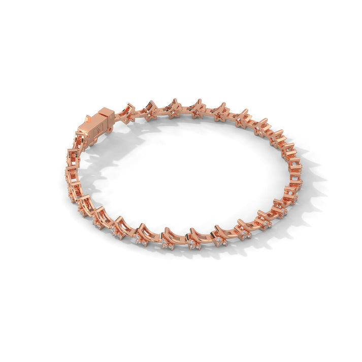 lab grown diamond | moissanite Jewellery Dewdrop Lab Grown Diamond OR Moissanite Bracelet by Rabbito Jewels