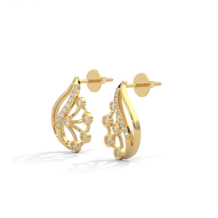 lab grown diamond | moissanite Jewellery Rosetta Lab Grown Diamond OR Moissanite Earrings by Rabbito Jewels