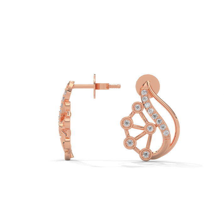 lab grown diamond | moissanite Jewellery Rosetta Lab Grown Diamond OR Moissanite Earrings by Rabbito Jewels
