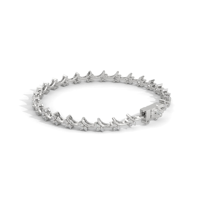 lab grown diamond | moissanite Jewellery Dewdrop Lab Grown Diamond OR Moissanite Bracelet by Rabbito Jewels