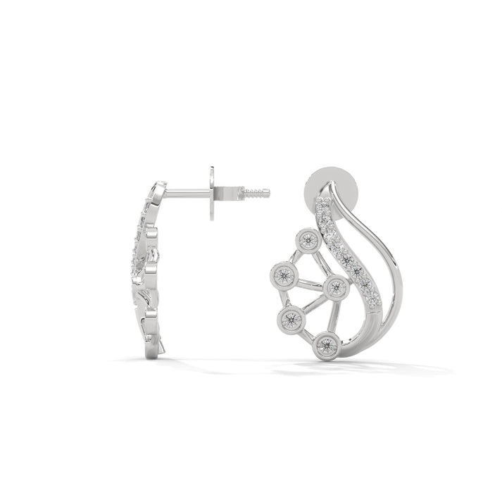 lab grown diamond | moissanite Jewellery Rosetta Lab Grown Diamond OR Moissanite Earrings by Rabbito Jewels