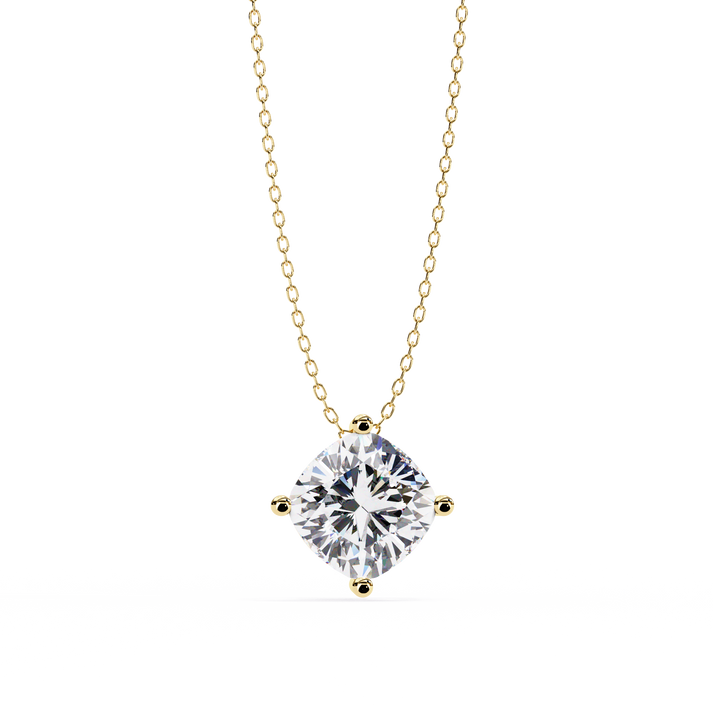 lab grown diamond | moissanite Jewellery Culafi Lab Grown Diamond OR Moissanite Pendant Yellow Gold 14K by Rabbito Jewels