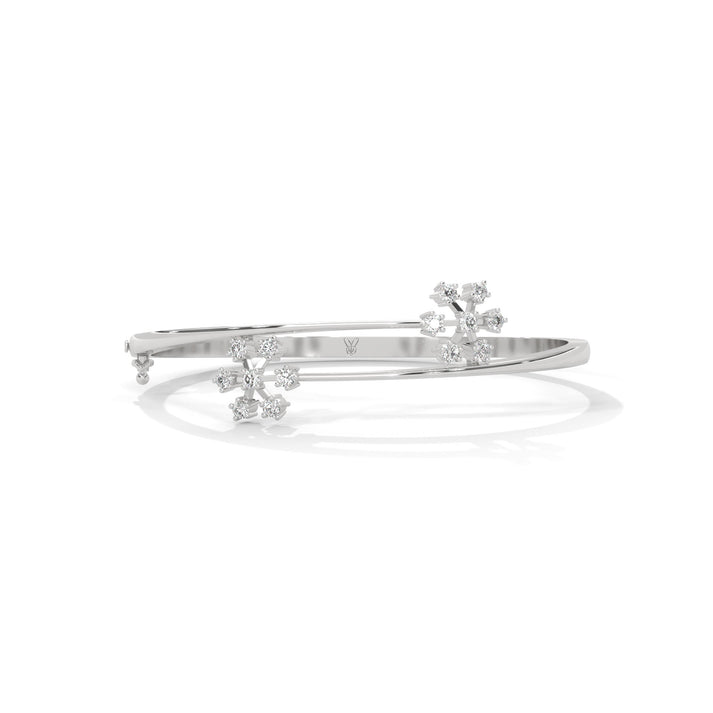 lab grown diamond | moissanite Jewellery Cosmic Bloom Lab Grown Diamond OR Moissanite Bracelet White Gold 14K by Rabbito Jewels