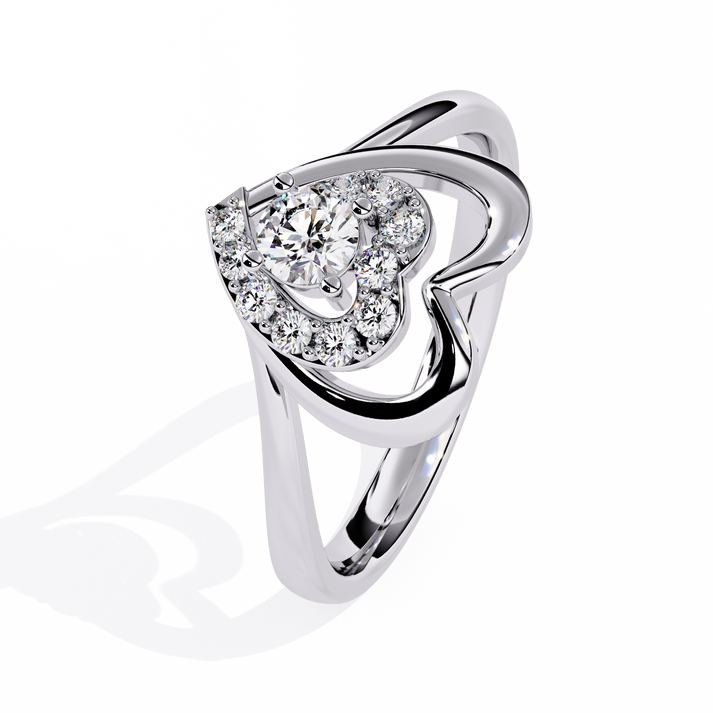 lab grown diamond | moissanite Jewellery Kailyn Heart Lab Grown Diamond OR Moissanite Ring by Rabbito Jewels