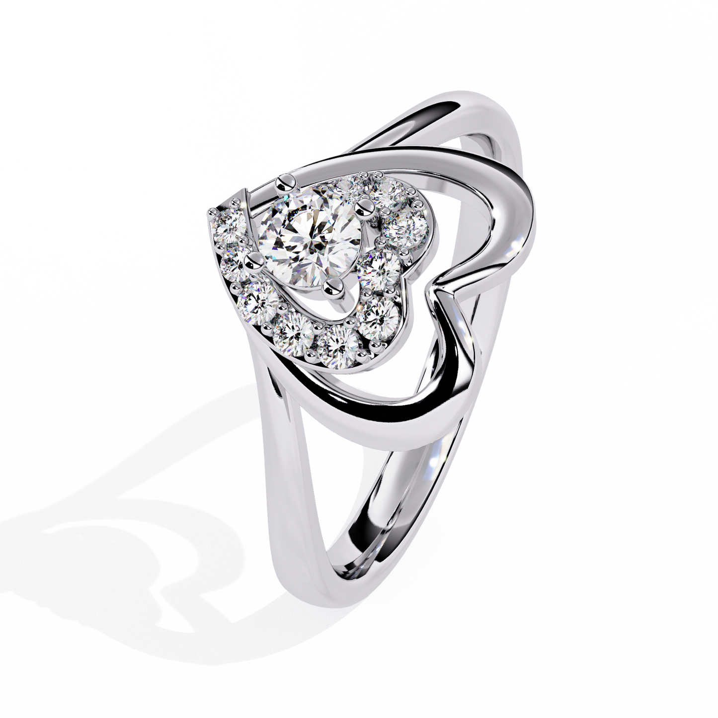 lab grown diamond | moissanite Jewellery Kailyn Heart Lab Grown Diamond OR Moissanite Ring by Rabbito Jewels