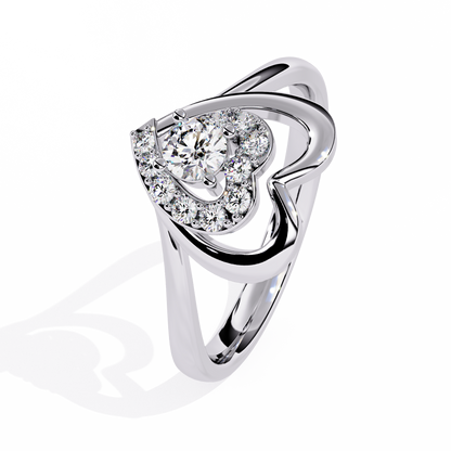 lab grown diamond | moissanite Jewellery Kailyn Heart Lab Grown Diamond OR Moissanite Ring by Rabbito Jewels