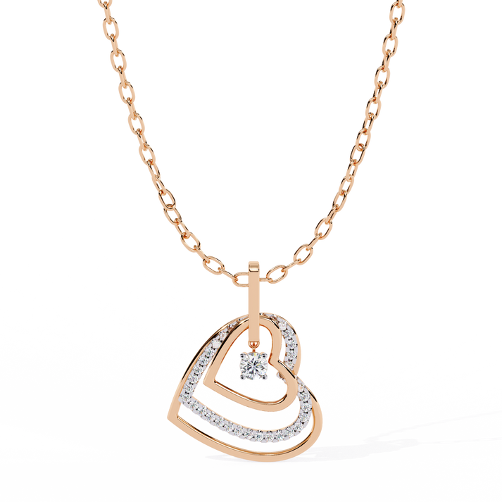 lab grown diamond | moissanite Jewellery Alloy Fly Lab Grown Diamond OR Moissanite Pendant Rose Gold 18K by Rabbito Jewels