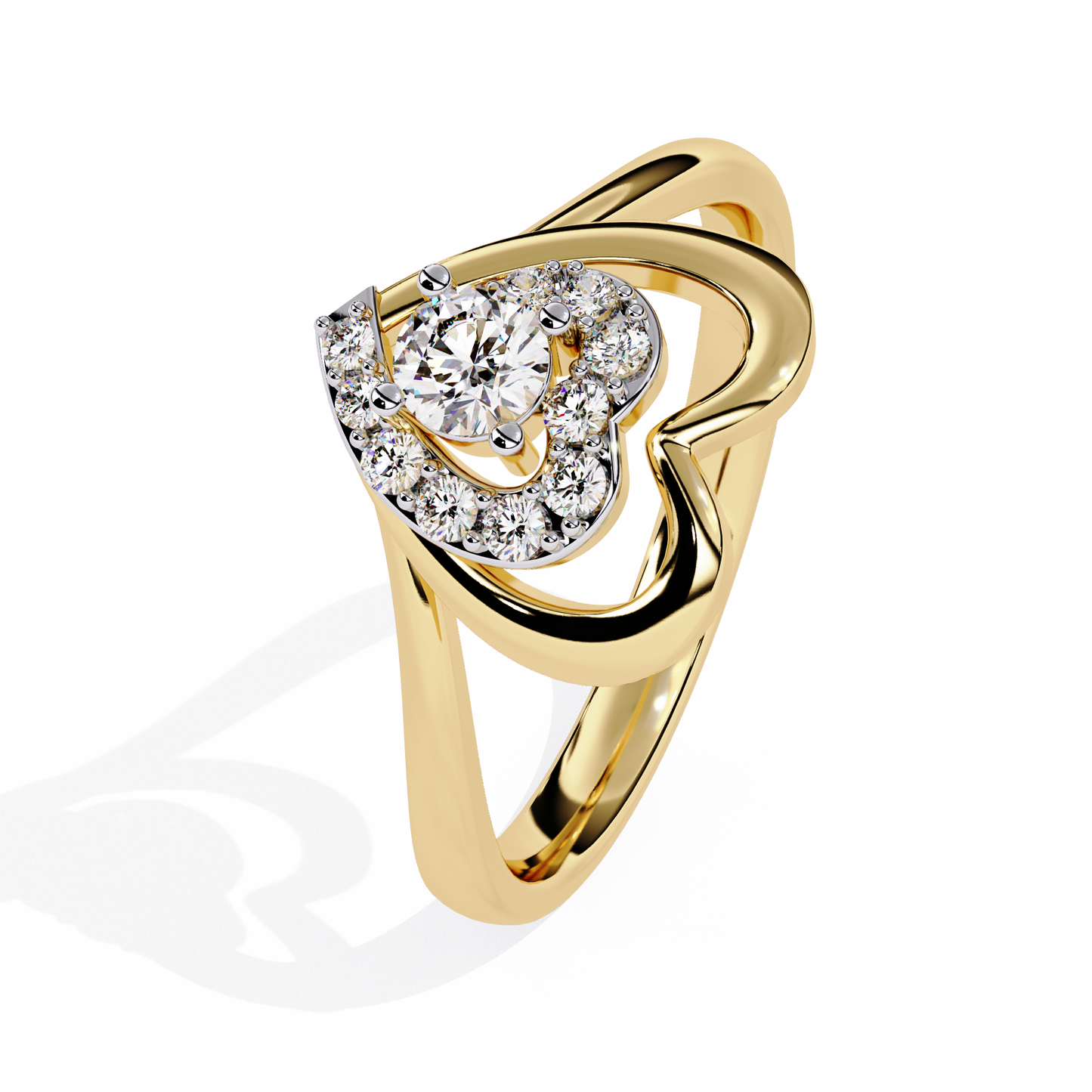 lab grown diamond | moissanite Jewellery Kailyn Heart Lab Grown Diamond OR Moissanite Ring by Rabbito Jewels