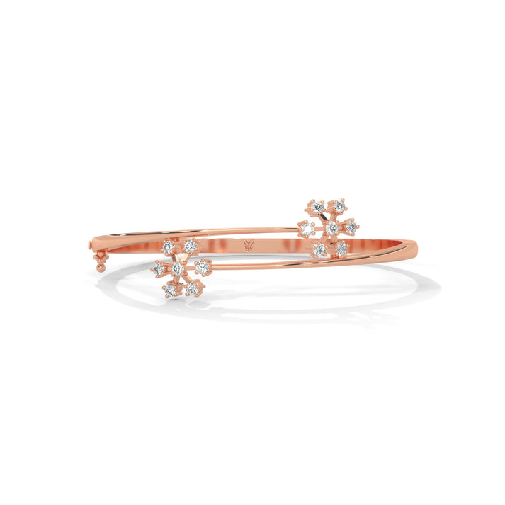 lab grown diamond | moissanite Jewellery Cosmic Bloom Lab Grown Diamond OR Moissanite Bracelet Rose Gold 18K by Rabbito Jewels