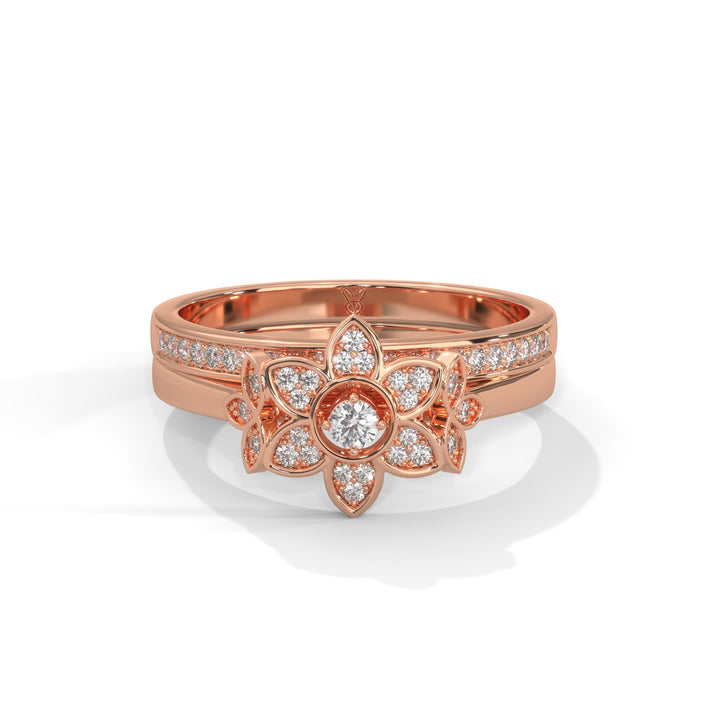 lab grown diamond | moissanite Jewellery Vineux Lab Grown Diamond OR Moissanite Ring Rose Gold 18K by Rabbito Jewels