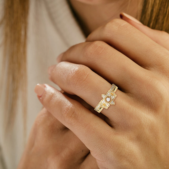lab grown diamond | moissanite Jewellery Vineux Lab Grown Diamond OR Moissanite Ring by Rabbito Jewels