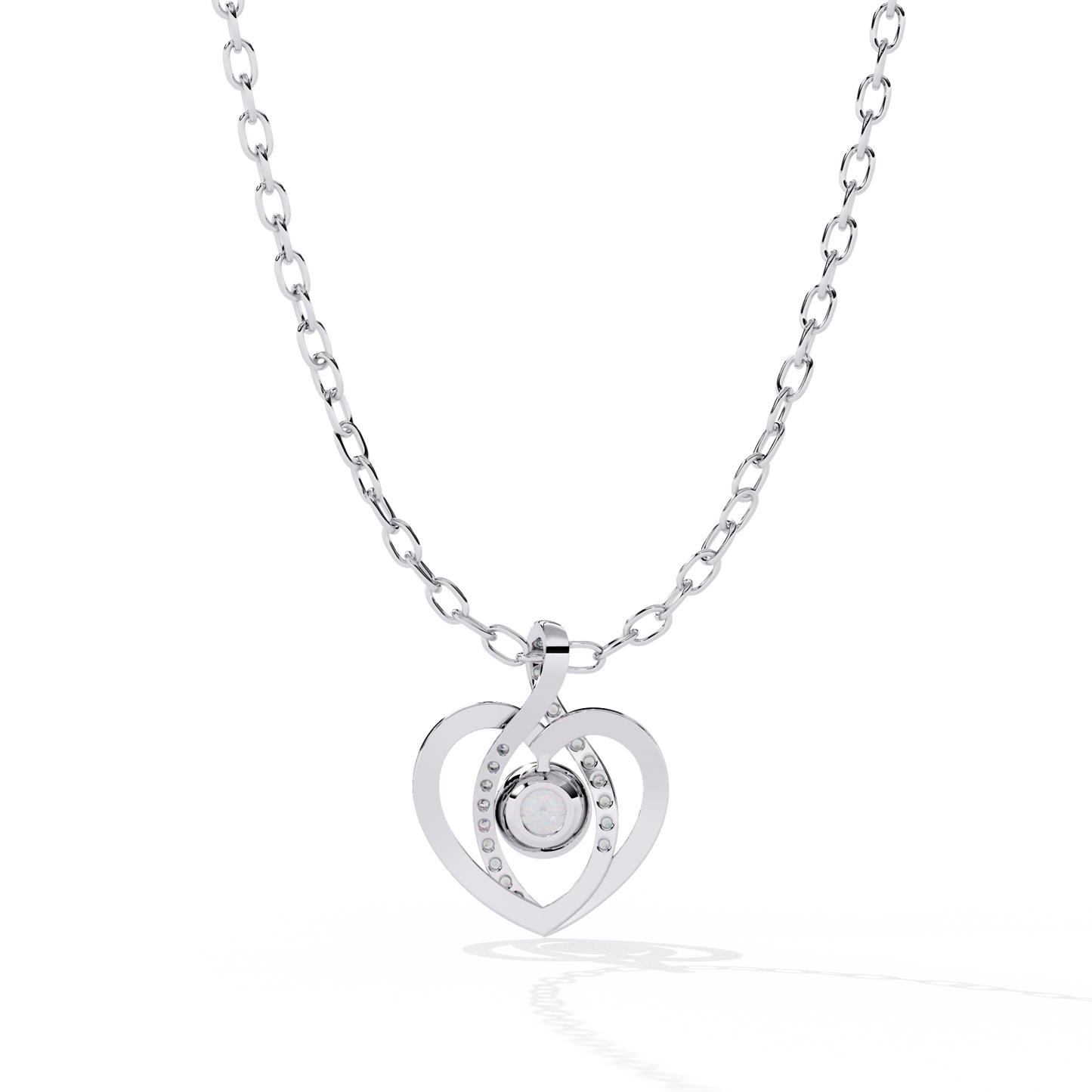 lab grown diamond | moissanite Jewellery Ice Heart Lab Grown Diamond OR Moissanite Pendant by Rabbito Jewels