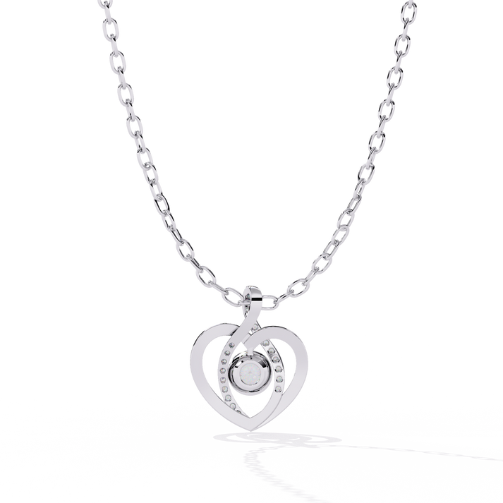 lab grown diamond | moissanite Jewellery Ice Heart Lab Grown Diamond OR Moissanite Pendant by Rabbito Jewels