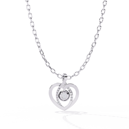 lab grown diamond | moissanite Jewellery Ice Heart Lab Grown Diamond OR Moissanite Pendant by Rabbito Jewels