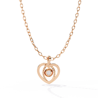 lab grown diamond | moissanite Jewellery Ice Heart Lab Grown Diamond OR Moissanite Pendant by Rabbito Jewels