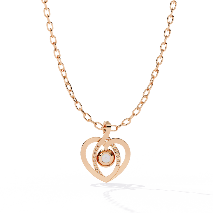 lab grown diamond | moissanite Jewellery Ice Heart Lab Grown Diamond OR Moissanite Pendant by Rabbito Jewels