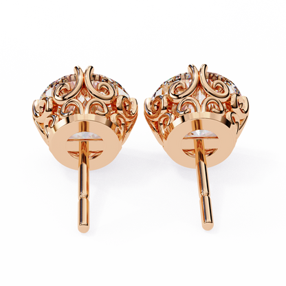 lab grown diamond | moissanite Jewellery Frostbite 1.28ct Lab Grown OR Moissanite Stud Earrings by Rabbito Jewels
