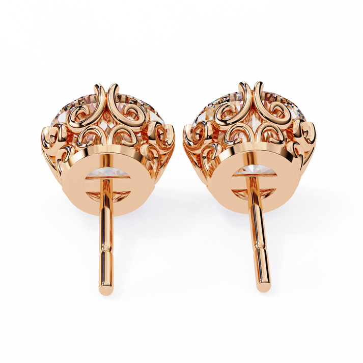 lab grown diamond | moissanite Jewellery Frostbite 1.28ct Lab Grown OR Moissanite Stud Earrings by Rabbito Jewels