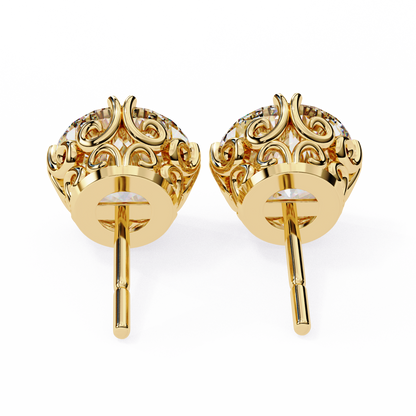lab grown diamond | moissanite Jewellery Frostbite 1.28ct Lab Grown OR Moissanite Stud Earrings by Rabbito Jewels