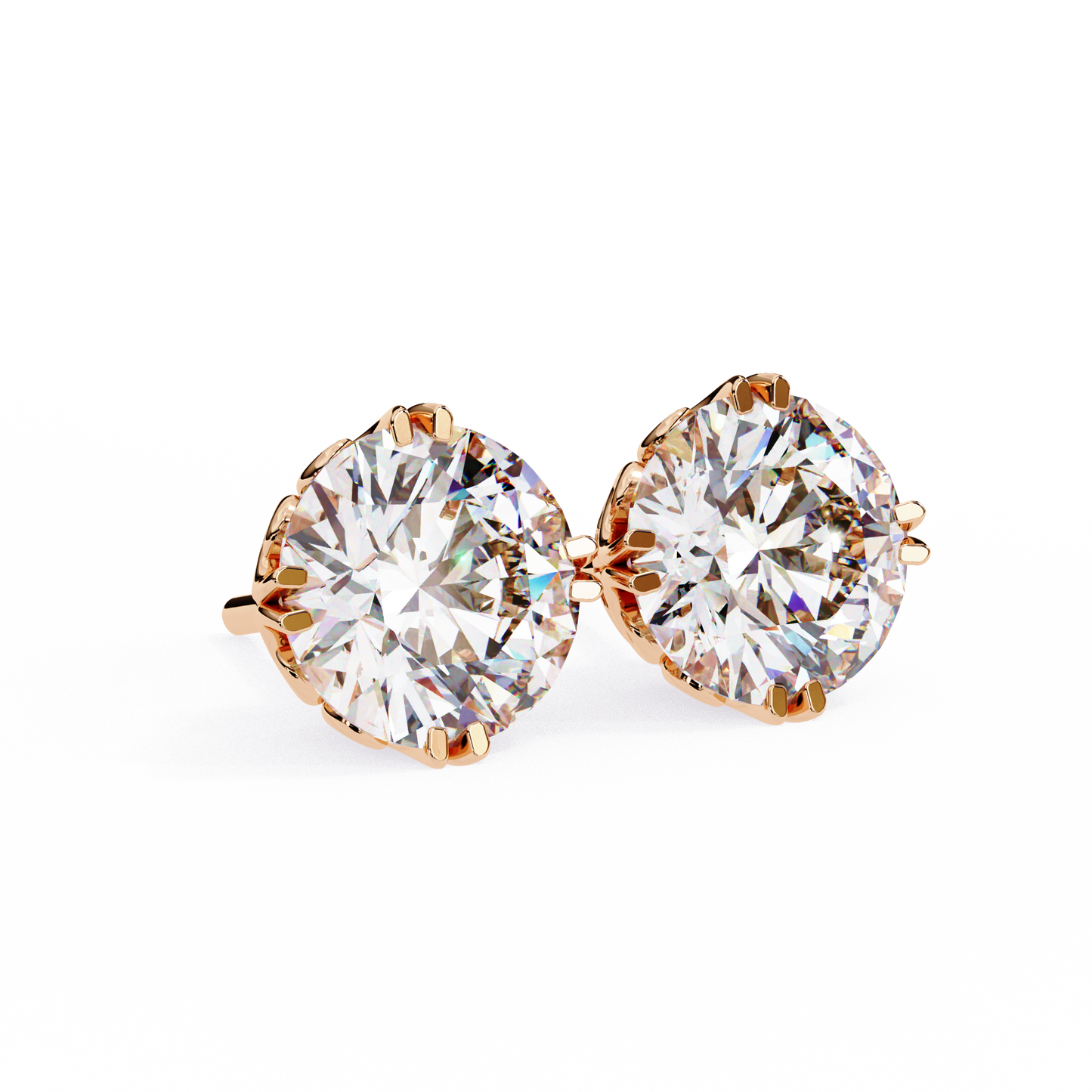 lab grown diamond | moissanite Jewellery Frostbite 1.28ct Lab Grown OR Moissanite Stud Earrings by Rabbito Jewels