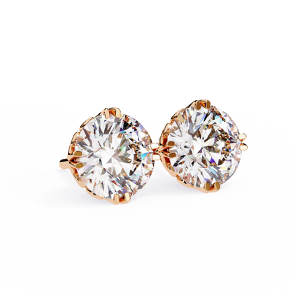 lab grown diamond | moissanite Jewellery Frostbite 1.28ct Lab Grown OR Moissanite Stud Earrings by Rabbito Jewels