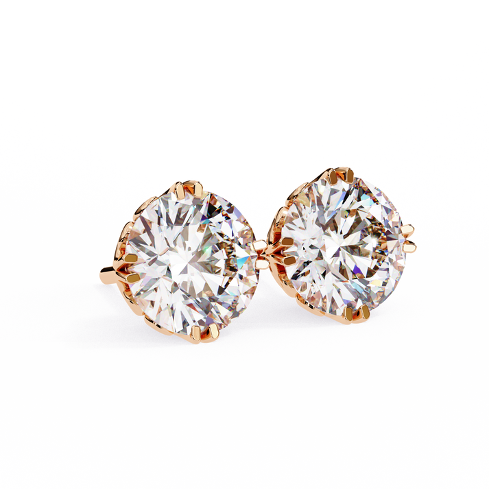 lab grown diamond | moissanite Jewellery Frostbite 1.28ct Lab Grown OR Moissanite Stud Earrings by Rabbito Jewels