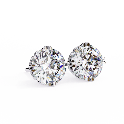 lab grown diamond | moissanite Jewellery Frostbite 1.28ct Lab Grown OR Moissanite Stud Earrings by Rabbito Jewels