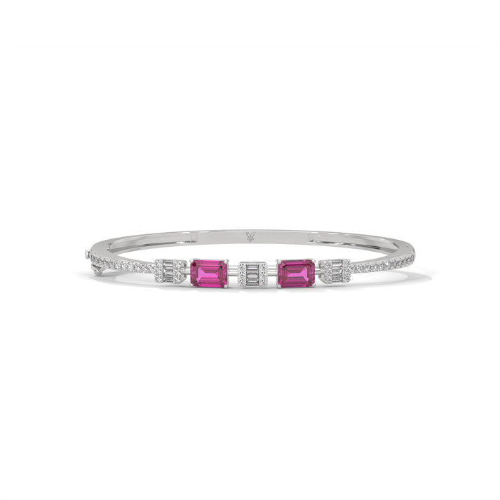 lab grown diamond | moissanite Jewellery Coruscate Lab Grown Diamond OR Moissanite Bracelet Silver by Rabbito Jewels