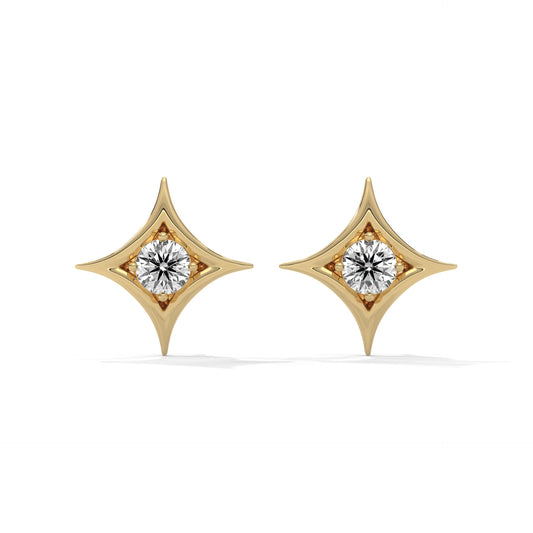 Cut Star Earrings