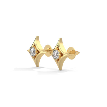 lab grown diamond | moissanite Jewellery Cut Star Lab Grown Diamond OR Moissanite Earrings by Rabbito Jewels
