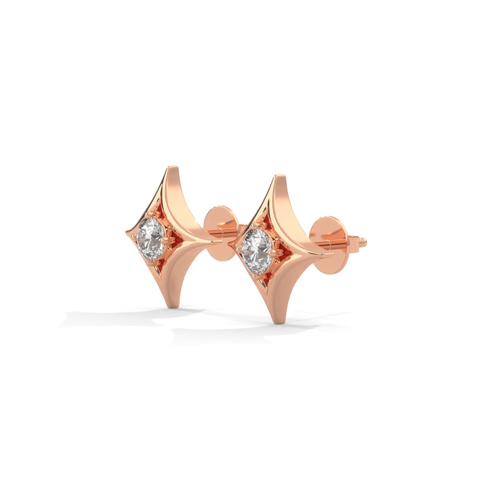 lab grown diamond | moissanite Jewellery Cut Star Lab Grown Diamond OR Moissanite Earrings by Rabbito Jewels