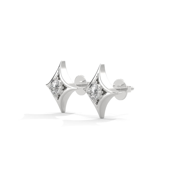 lab grown diamond | moissanite Jewellery Cut Star Lab Grown Diamond OR Moissanite Earrings by Rabbito Jewels