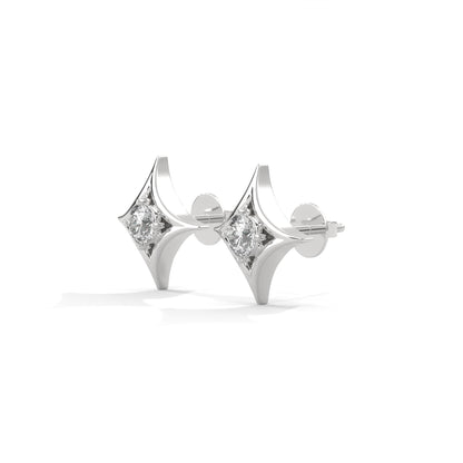 lab grown diamond | moissanite Jewellery Cut Star Lab Grown Diamond OR Moissanite Earrings by Rabbito Jewels