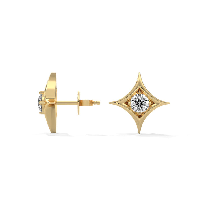 lab grown diamond | moissanite Jewellery Cut Star Lab Grown Diamond OR Moissanite Earrings by Rabbito Jewels