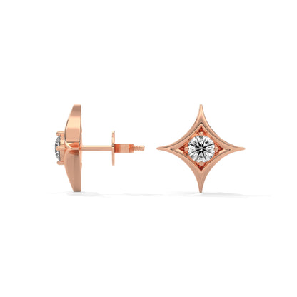 lab grown diamond | moissanite Jewellery Cut Star Lab Grown Diamond OR Moissanite Earrings by Rabbito Jewels