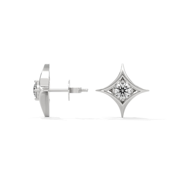 lab grown diamond | moissanite Jewellery Cut Star Lab Grown Diamond OR Moissanite Earrings by Rabbito Jewels