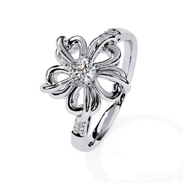 lab grown diamond | moissanite Jewellery Flora Lab Grown Diamond OR Moissanite Ring by Rabbito Jewels