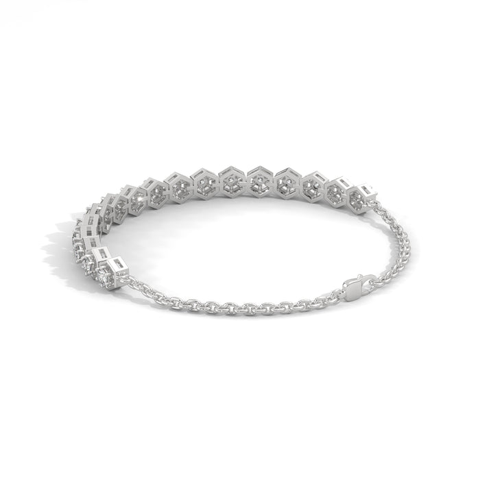 lab grown diamond | moissanite Jewellery Tennis Brilliant Lab Grown Diamond OR Moissanite Bracelet by Rabbito Jewels