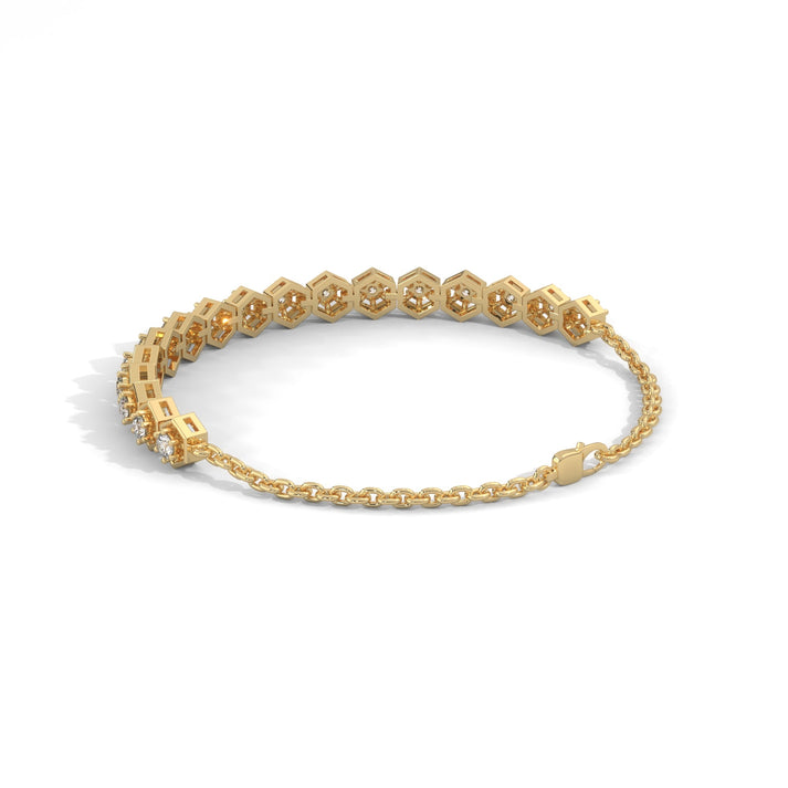 lab grown diamond | moissanite Jewellery Tennis Brilliant Lab Grown Diamond OR Moissanite Bracelet by Rabbito Jewels