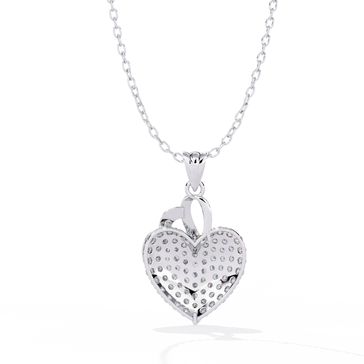 lab grown diamond | moissanite Jewellery Cover Heart Lab Grown Diamond OR Moissanite Pendant by Rabbito Jewels