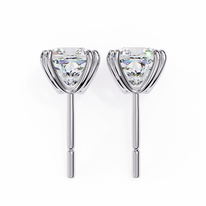 lab grown diamond | moissanite Jewellery Diamond Crunt Lab Grown OR Moissanite Stud Earrings by Rabbito Jewels