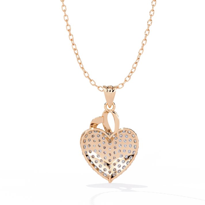 lab grown diamond | moissanite Jewellery Cover Heart Lab Grown Diamond OR Moissanite Pendant by Rabbito Jewels