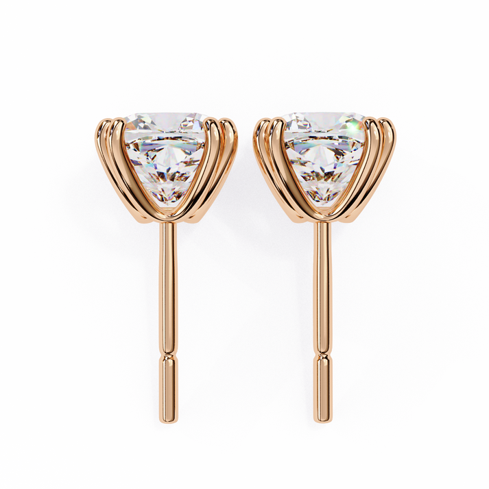 lab grown diamond | moissanite Jewellery Diamond Crunt Lab Grown OR Moissanite Stud Earrings by Rabbito Jewels