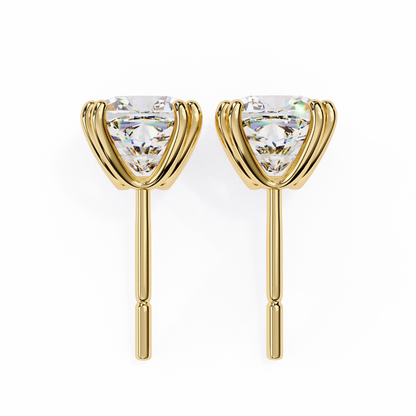 lab grown diamond | moissanite Jewellery Diamond Crunt Lab Grown OR Moissanite Stud Earrings by Rabbito Jewels
