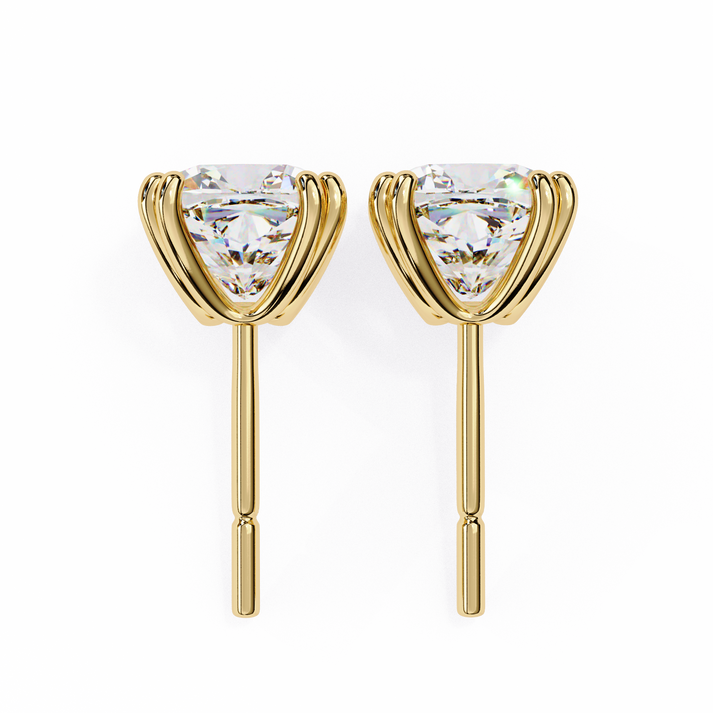 lab grown diamond | moissanite Jewellery Diamond Crunt Lab Grown OR Moissanite Stud Earrings by Rabbito Jewels
